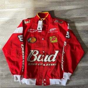 NEW W/ Tags! Dale Earnhardt Jr. Red Budweiser #8 NASCAR Women's Jacket Size XS